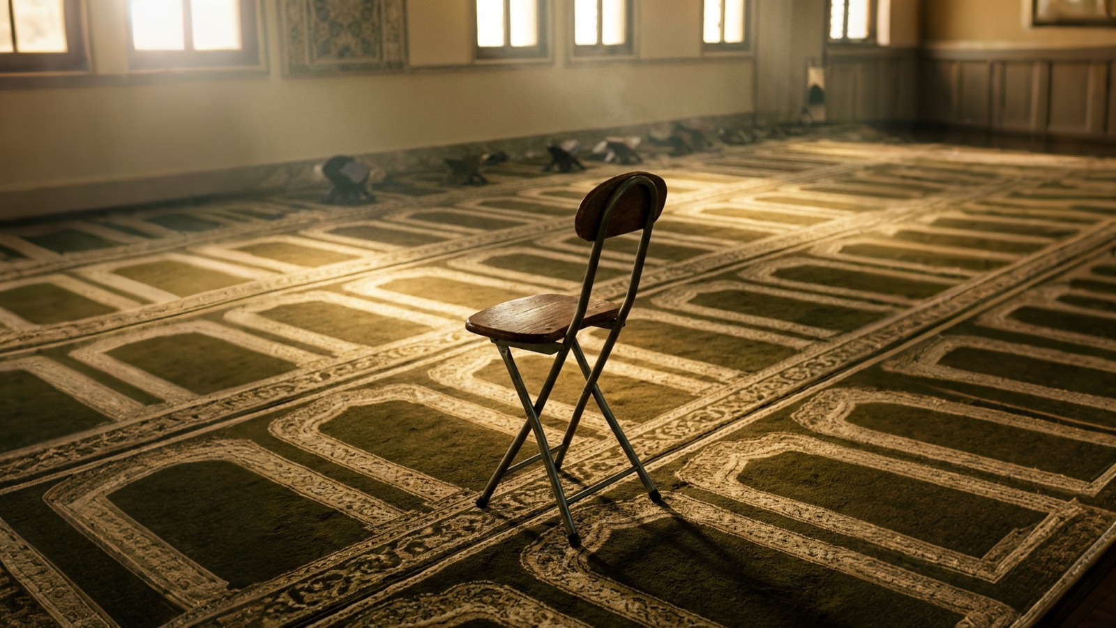 كرسي صلاة قابل للطي