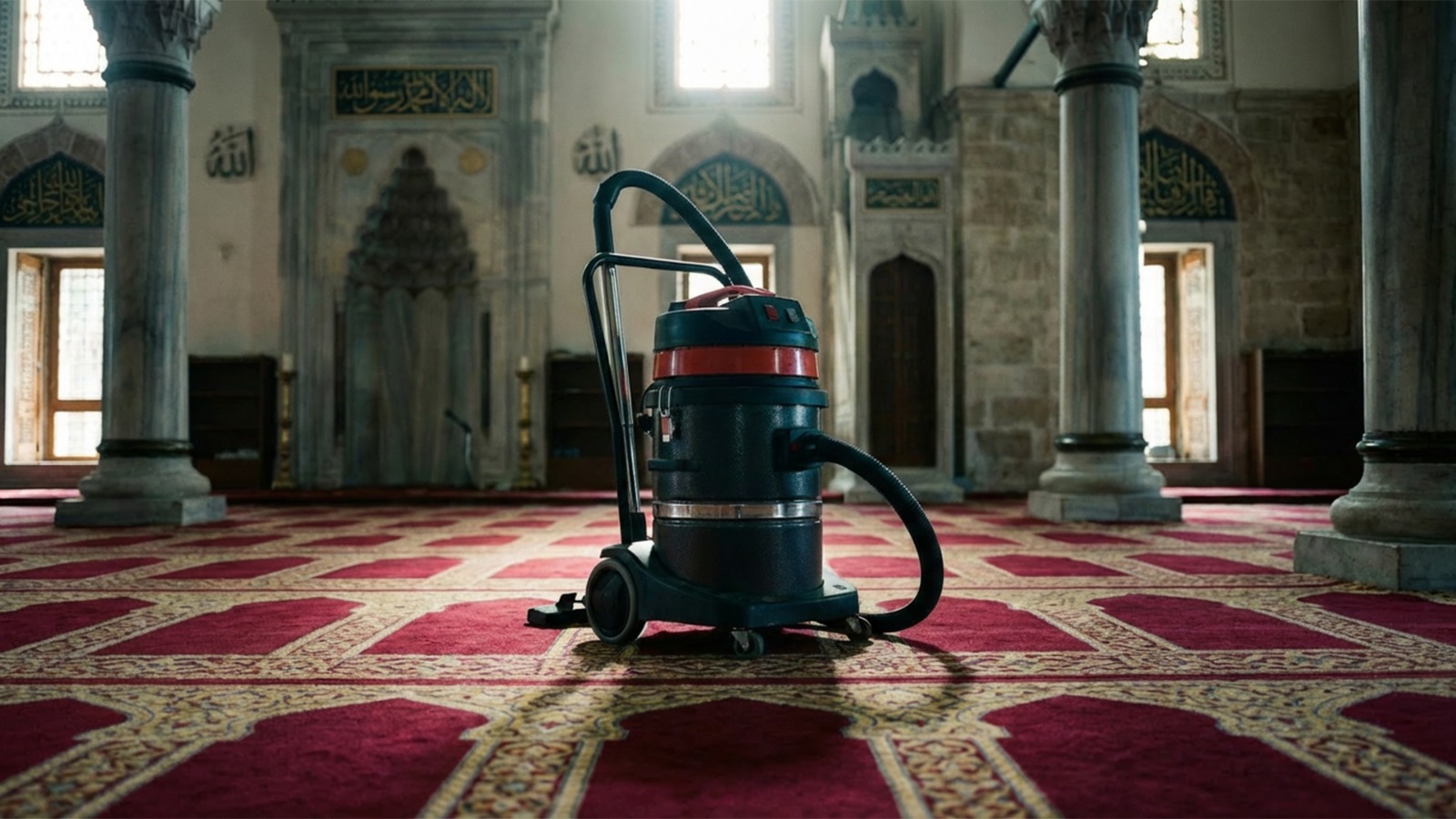 مكنسة كهربائية صناعية للسجاد